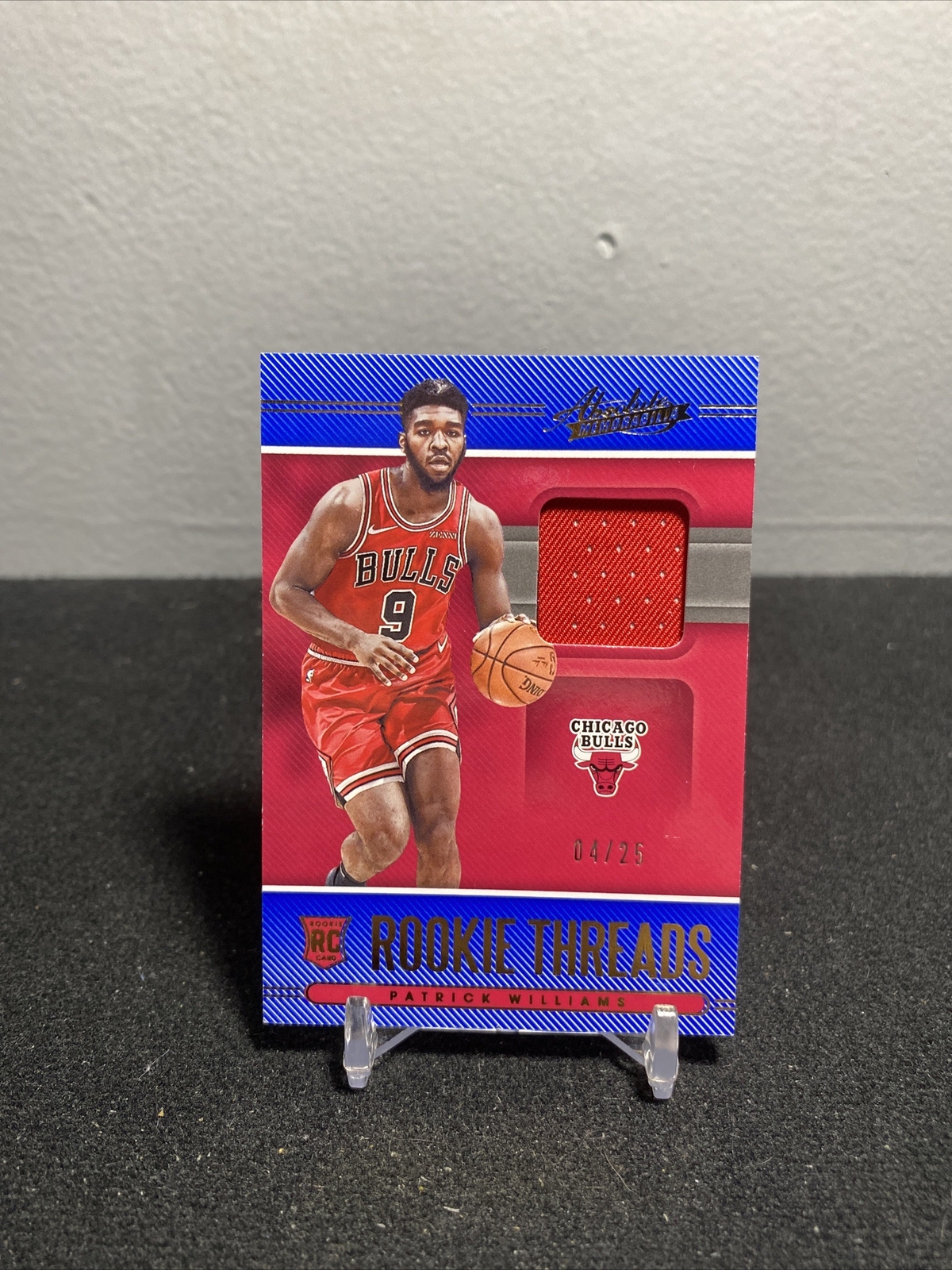 2020-21 Absolute Patrick Williams Rookie Threads Patch #5/25 Bulls RC