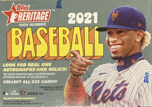 2021 Topps Heritage Baseball High Number Blaster Box — Factory Sealed