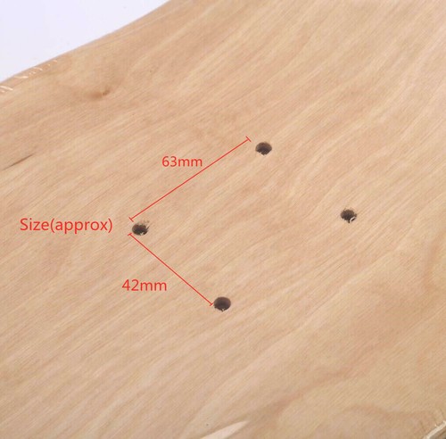 1/5X Wood Skate Decks Board DIY Concave Blank Maple Skateboards 8 Layers 20*80cm - Picture 11 of 13
