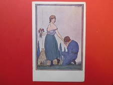 ARTIST DRAWN POSTCARD Signed Jean Droit c1920s