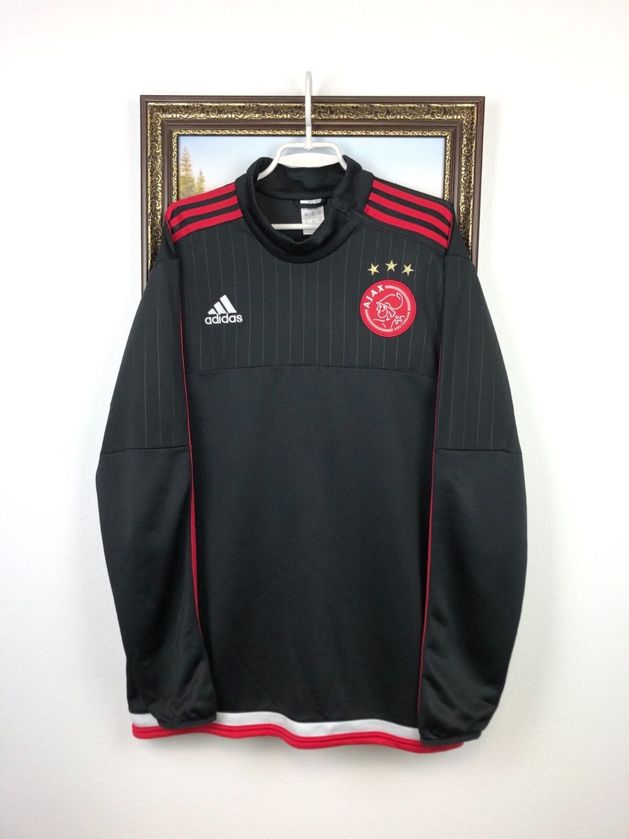 Adidas Ajax Amsterdam Football Sweatshirt Soccer Jacket Track Top