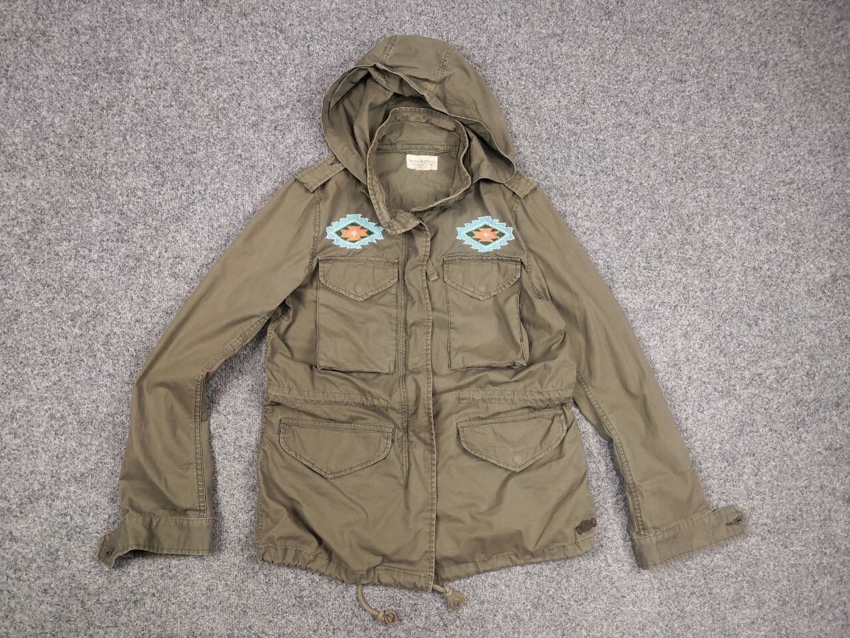 ジャケット・アウター 00s Ralph Lauren military hoodie jacket Vintage Ralph Lauren Denim Supply Military M-65 Pocket Hoodie