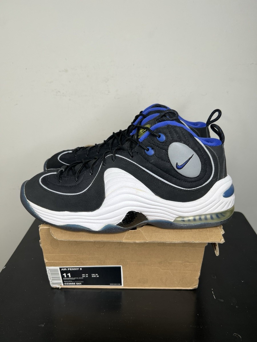 NIKE AIR MAX PENNY II 2 ORLANDO 1 BLACK ROYAL BLUE Sz 11 333886
