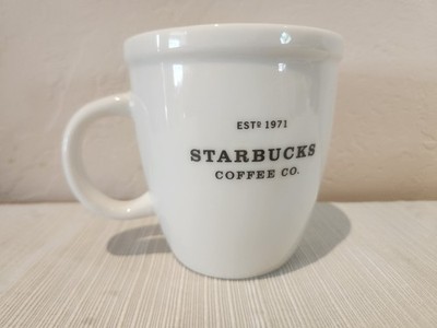 Starbucks Barista White Ceramic Coffee Mug 2001 With Handle Microwave Safe