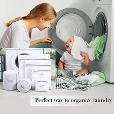 6PC Laundry Bag Clothes Washing Cleaning Bags Mesh Net Fine Blouses Hosiery