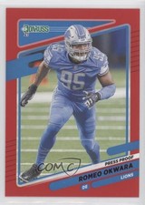 2021 Panini Donruss Press Proof Red Romeo Okwara #178 0i8b