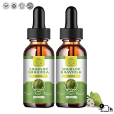 2X Soursop Graviola Liquid Drop for Cell Support & Regeneration,Immune Boost