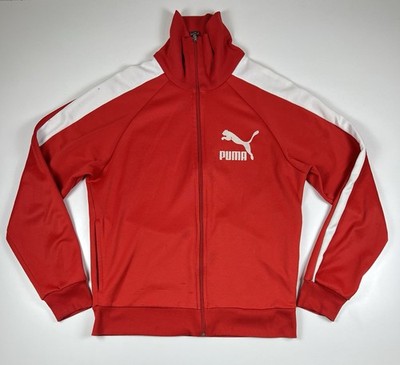 Puma Jacke Rot/Weiß Größe M Herren Men Light Jacket Sportswear TrackTop