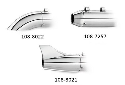 ハーレーダビッドソン　KER KERミクニＰＡＴコア　 フィッシュテール Kerker Chrome 2-into-1 Fishtail Exhaust Systems for sale