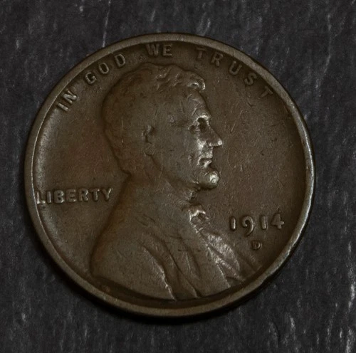 1914 D Lincoln Wheat Cent VF Lot 3657