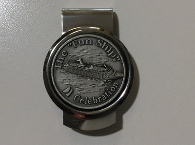 THE FUN SHIP CARNIVAL CRUISE ''CELEBRATION'' MONEY CLIP/ USED/ VERY GOOD CONDITION