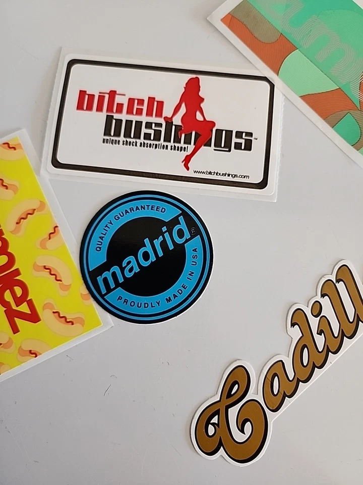 Lote Pegatinas Skateboard Madrid Cadillac B Bujes Zumez Foto 3 de 4