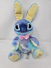 Disney Store Stitch Easter Bunny Plush 2020 Pastel Pink Bow Limited Release