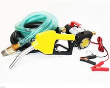 Diesel Fuel Transfer Pump 10GPM 12V DC Portable Self-Priming w/ Nozzle Hose