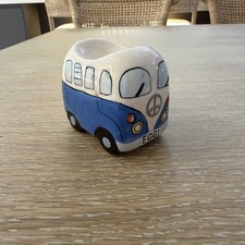 Retro Blue VW Style Campervan Egg Cup