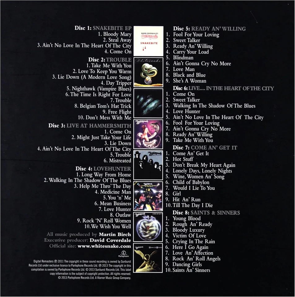 Whitesnake 'Little Box 'O' Snakes The Sunburst Years 1978-1982' 8CD Box Set -NEU - Bild 2 von 2