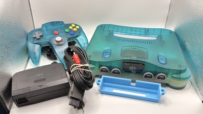 JP N64 Funtastic Blue Two-Tone w/ Expansion Pak OEM Controller/AV/Power - Tested