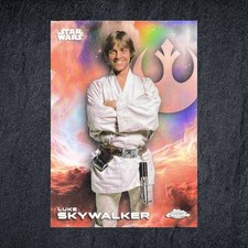 Luke Skywalker 2025 Topps Chrome Star Wars Rainbow Refractor 83