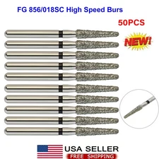 Dental Bur Diamond FG 856/018SC Round End Taper Super Coarse Grit High Speed 50X