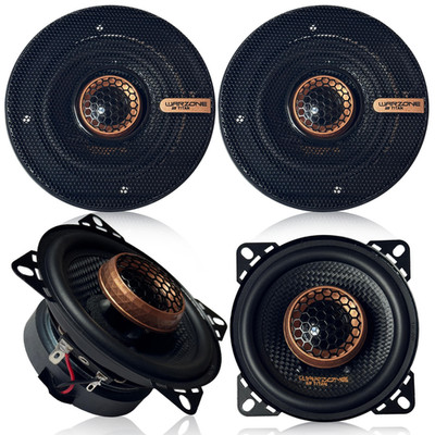 Warzone 4x WZ40PTi 4'' Coaxial Speaker 2 Pairs 700W Max 160W RMS 4 Ohm Car Audio