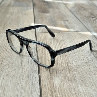 Vintage Universal Optical UOC Blue Tortoise Eyeglasses Frames 54 22 4-5 1/2