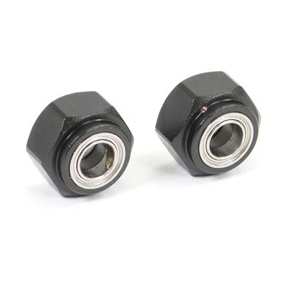 Fastrax Aluminium Vorderrad 12 mm Sechskant Adapter mit Lager (Pr) schwarz (FAST017...