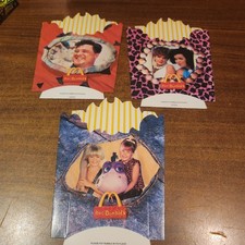 NEW Unused 1993 Flintstones McDonalds Fry boxes Lot of 3