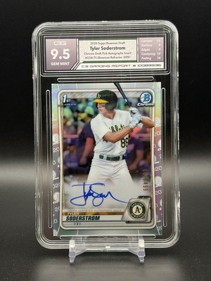 2020 Bowman Draft - Chrome Draft Picks Autographs Tyler Soderstrom #CDA-TS...