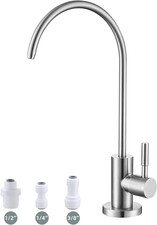 Lead Free RO Drinking Water Faucet Brushed Nickel Stainless Steel Sink Tap