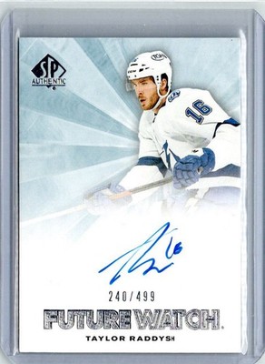 2021 SP Authentic 2011-12 Retro Future Watch Autos Taylor Raddysh Rookie Auto RC