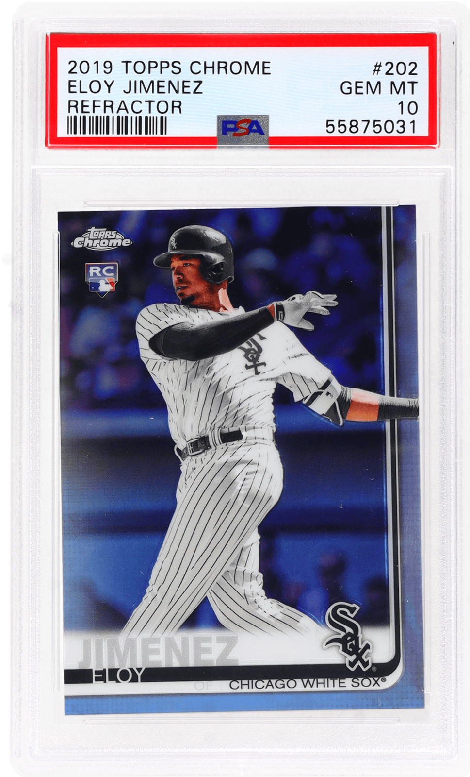 2019 Topps Chrome Eloy Jimenez Refractor #202 PSA 10 Rookie RC