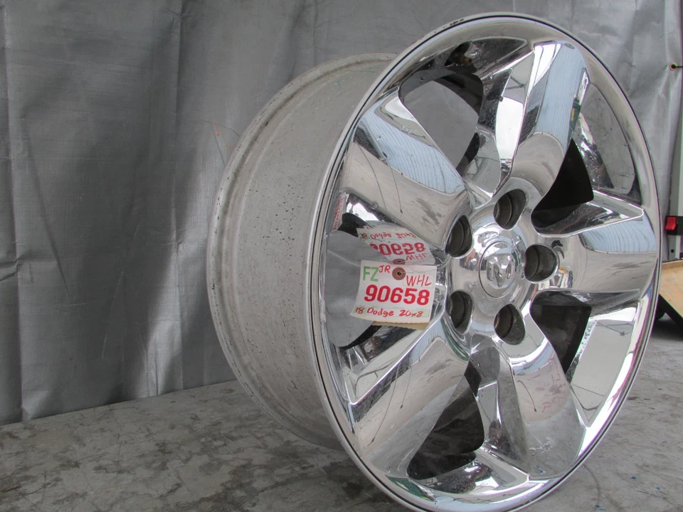 2013-2024 RAM 1500 CLASSIC CHROME WHEEL R20X8.0 / 5YJ14TRMAA RIM FACTORY OEM - Image 2 of 4