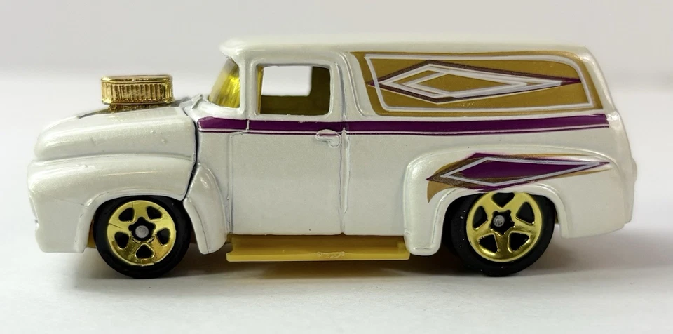 Camión Ford Hot Wheels 2000 blanco perla 56 #171 escala 1:64 diecast camión suelto Foto 2 de 4