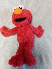 Sesame Street 2016 Hasbro TICKLE ME ELMO 14 Works Great Giggles Talks Vibrates