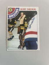 1978/79 OPC Hockey Gerry Cheevers Card # 140 In Excellent Condition