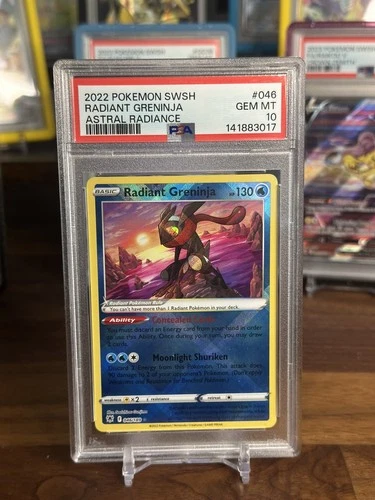 Radiant Greninja 046/189 Swsh10: Astral Radiance Holo PSA 10