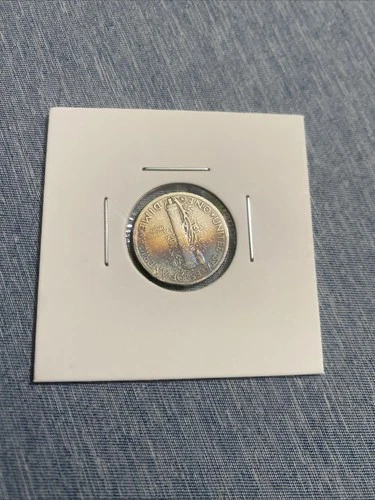 COLLECTIBLE TONED - 1942 - Mercury Dime 10c Silver - UNCIRCULATED TONING