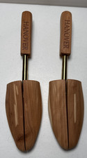 Vintage Hanover Split Toe Cedar Wood Shoe Tree Stretchers Stand Keepers Medium