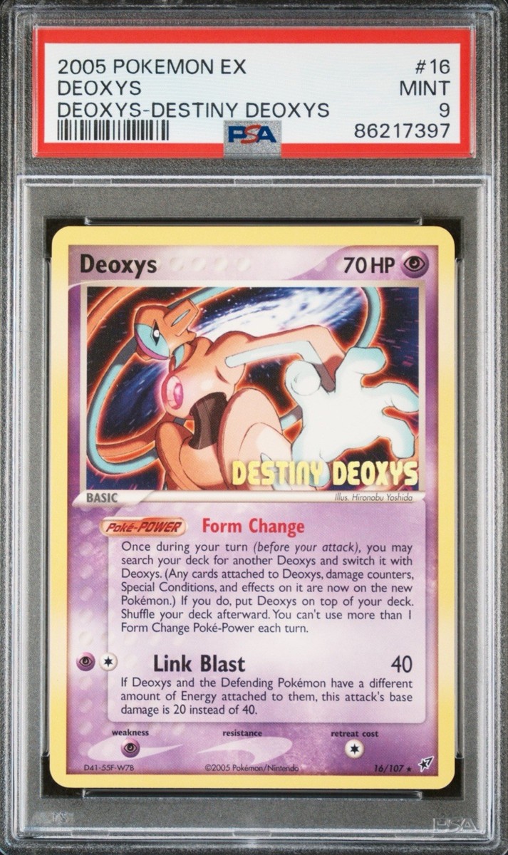 2005 Pokémon EX Deoxys Destiny Deoxys 16/107 Stamped Promo PSA 9