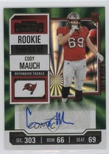 2023 Panini Contenders Rookie Opening Kickoff Ticket Cody Mauch #169 Auto 1u4