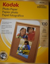 Kodak Photo Paper Gloss 100 Sheets 8.5 x 11 Brilliant 820 9017 Unopened