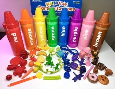 Learning Resources Rainbow Sorting Crayons - Color Recognition Toddler Toy