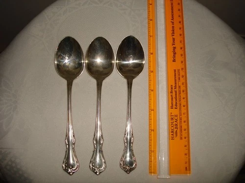 Vintage Flatware Rose Cascade by Reed & Barton Sterling Silver 3 Pc spoon 6 3/4"