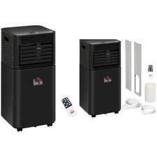 HOMCOM Portable Air Conditioner w/ 4 Modes for Home Office, Black