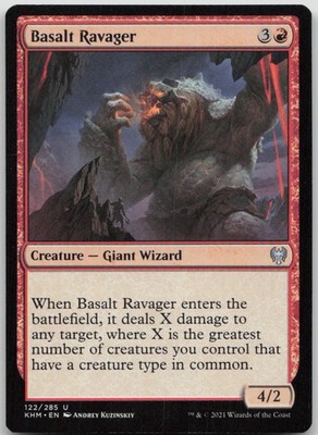 Basalt Ravager #122 Uncommon Kaldheim Magic: The Gathering MP
