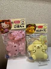 Sanrio　Pompompurin and Hello Kitty   Rice mold  lunch box DAISO 2 pieces
