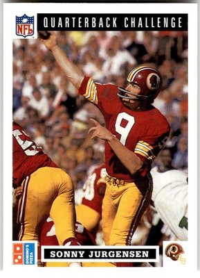 1991 Upper Deck Domino's The Quarterbacks #38 Sonny Jurgensen
