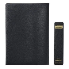 CONCISE Book Cover Leather Style No.6 B6 Hardcover Black 323617
