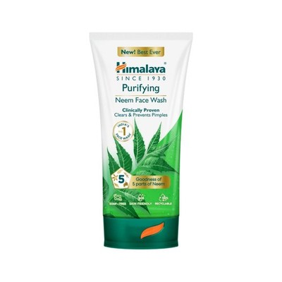Himalaya Purifying Neem Face Wash 150ml | 5-Part Neem | Clears Pimples |