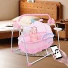 Electric Baby Swing Motorized bluetooth Music Cradle Bed Rocker Chairs Portable